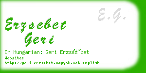 erzsebet geri business card